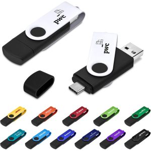 Shuffle Gyro Black Flash Drive – 8GB
